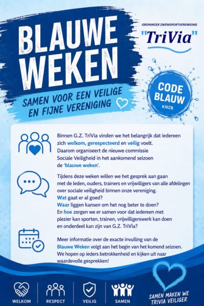 Aankondiging blauwe weken